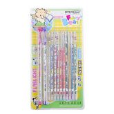 onito urso caneta gel de glitter 2-pack com 10-pack recargas